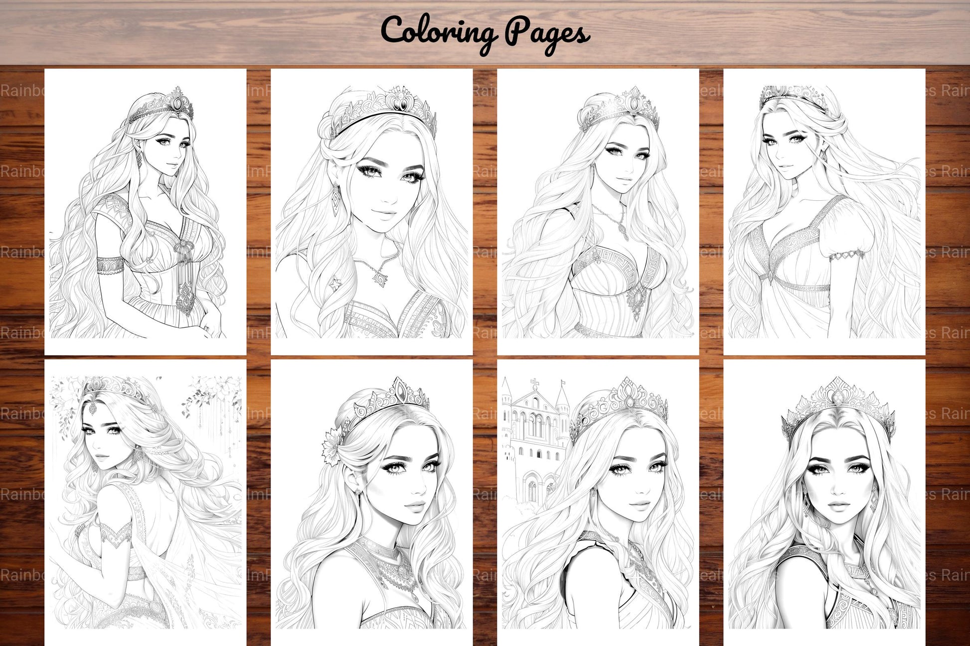Greek Princess Coloring Book - CraftNest - Digital Crafting and Art