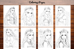 Greek Princess Coloring Book - CraftNest - Digital Crafting and Art