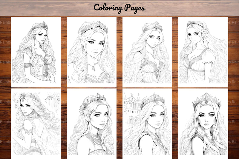 Greek Princess Coloring Book - CraftNest - Digital Crafting and Art