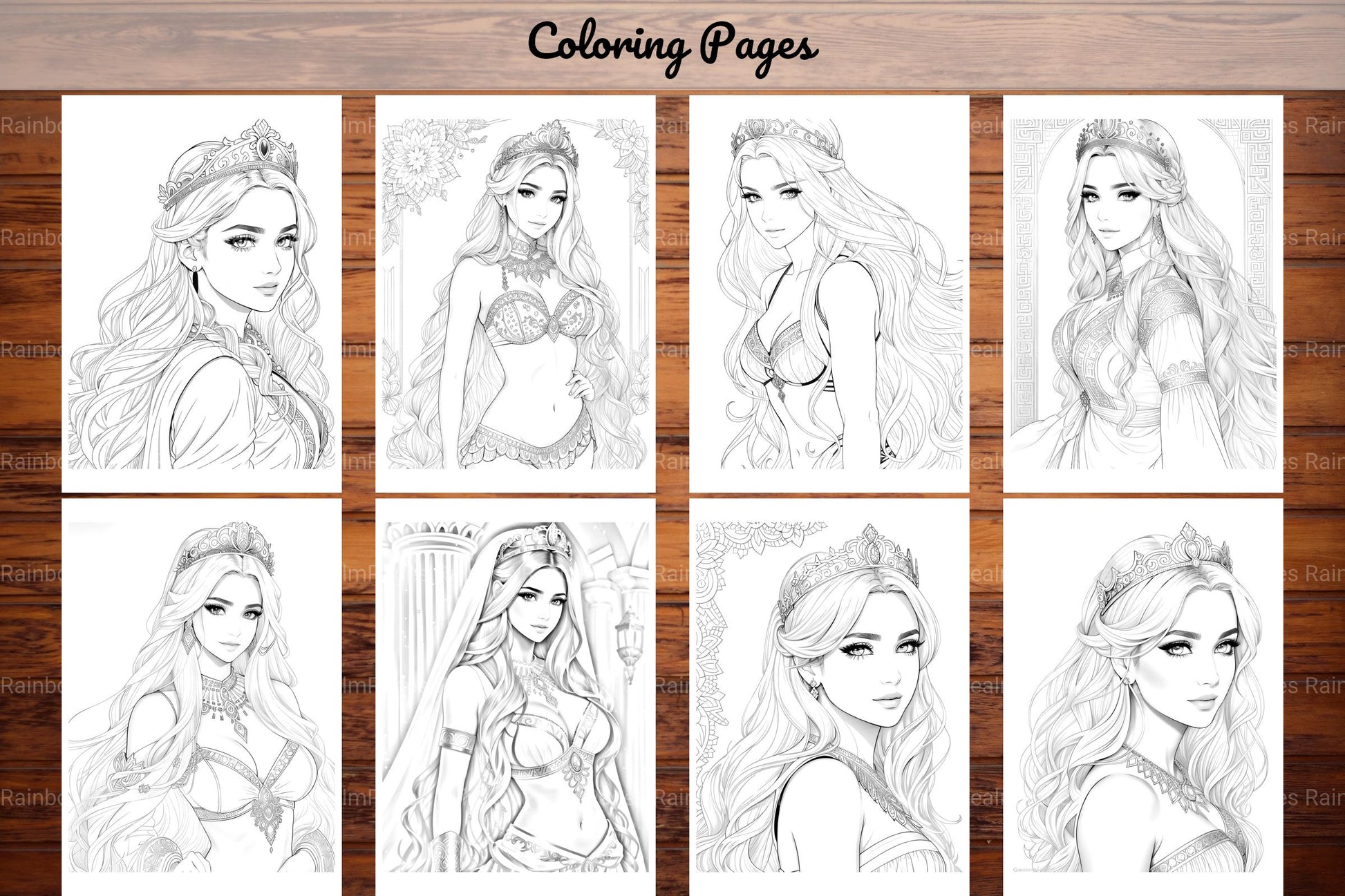 Greek Princess Coloring Book - CraftNest - Digital Crafting and Art