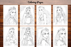 Greek Princess Coloring Book - CraftNest - Digital Crafting and Art