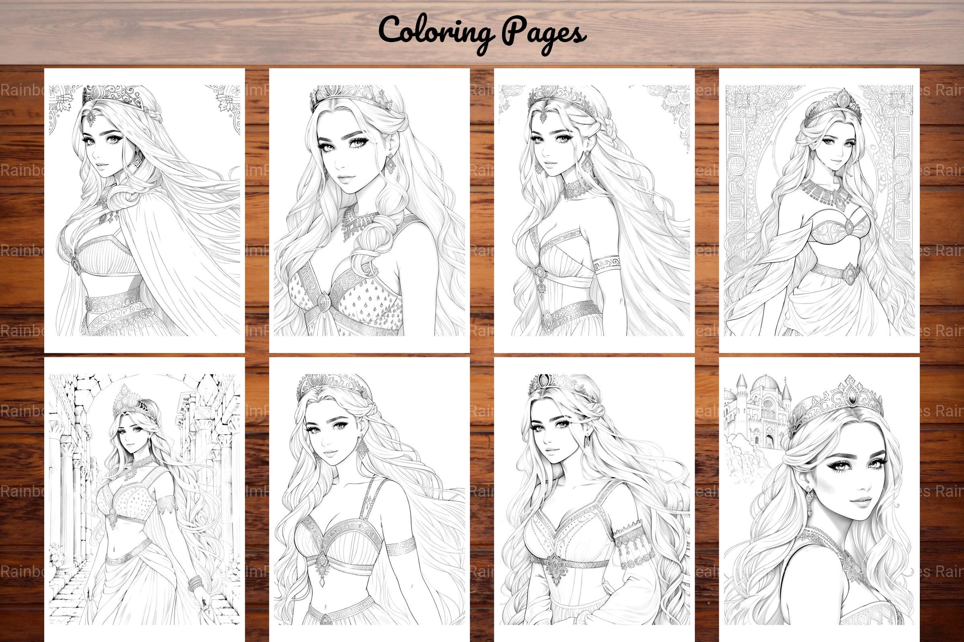 Greek Princess Coloring Book - CraftNest - Digital Crafting and Art