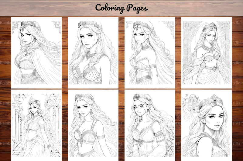 Greek Princess Coloring Book - CraftNest - Digital Crafting and Art