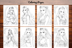Greek Princess Coloring Book - CraftNest - Digital Crafting and Art