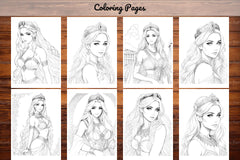 Greek Princess Coloring Book - CraftNest - Digital Crafting and Art