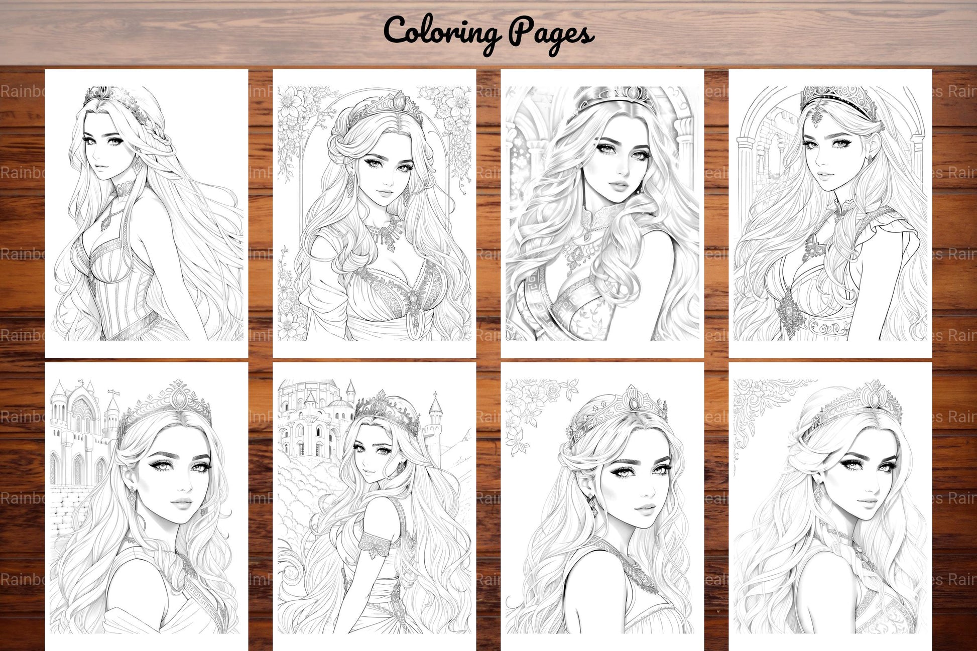 Greek Princess Coloring Book - CraftNest - Digital Crafting and Art