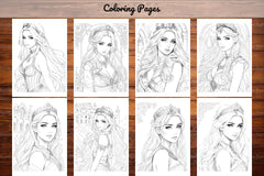 Greek Princess Coloring Book - CraftNest - Digital Crafting and Art
