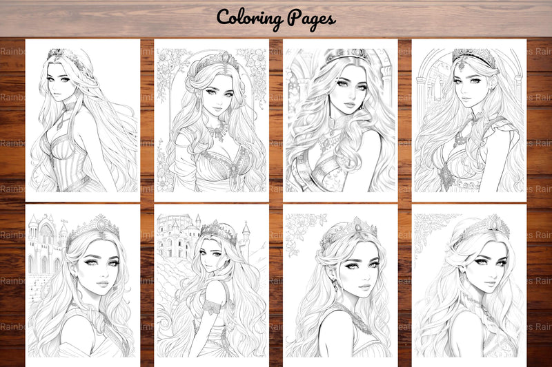 Greek Princess Coloring Book - CraftNest - Digital Crafting and Art