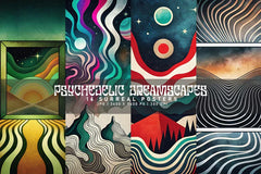 Psychedelic Dreamscapes - CraftNest - Digital Crafting and Art