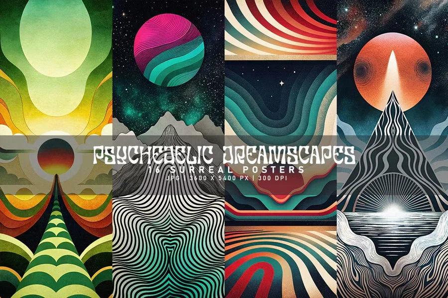 Psychedelic Dreamscapes - CraftNest - Digital Crafting and Art