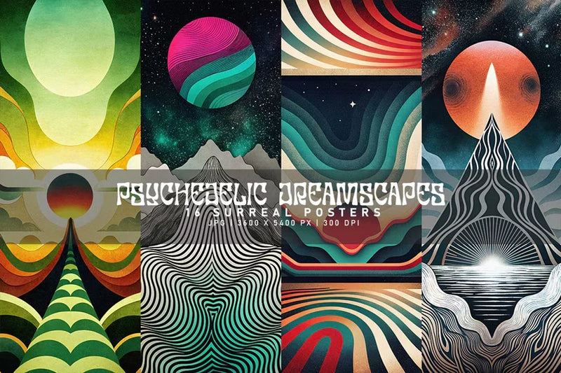 Psychedelic Dreamscapes - CraftNest - Digital Crafting and Art