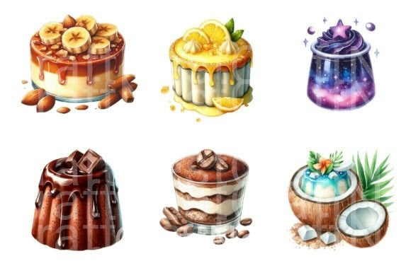 Pudding Clipart Bundle - CraftNest - Digital Crafting and Art