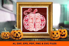 Pumpkin 3D Layered SVG Bundle - CraftNest - Digital Crafting and Art