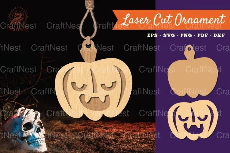 Pumpkin Halloween Ornament SVG Bundle - CraftNest - Digital Crafting and Art