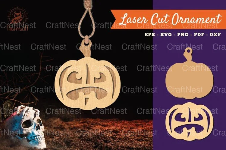 Pumpkin Halloween Ornament SVG Bundle - CraftNest - Digital Crafting and Art