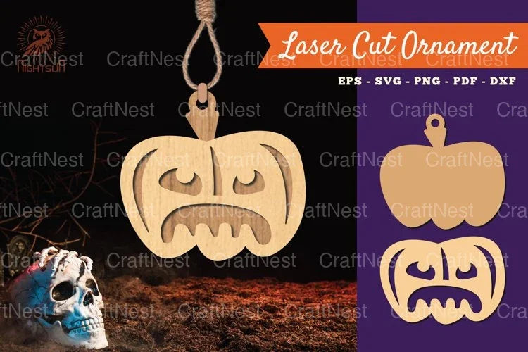 Pumpkin Halloween Ornament SVG Bundle - CraftNest - Digital Crafting and Art