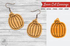 Pumpkin Laser Cut Earrings Design Bundle - CraftNest - Digital Crafting and Art