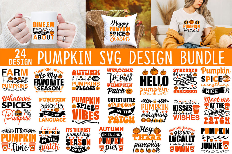 Pumpkin SVG Bundle - CraftNest - Digital Crafting and Art