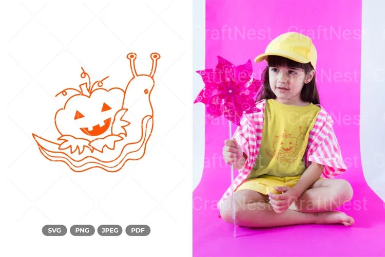 Pumpkin Snail SVG Bundle - CraftNest - Digital Crafting and Art