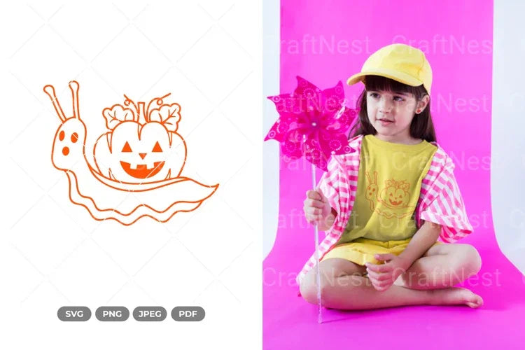 Pumpkin Snail Clipart Bundle - CraftNest - Digital Crafting and Art
