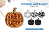 Pumpkin with Flower Lasercut SVG Clipart Bundle