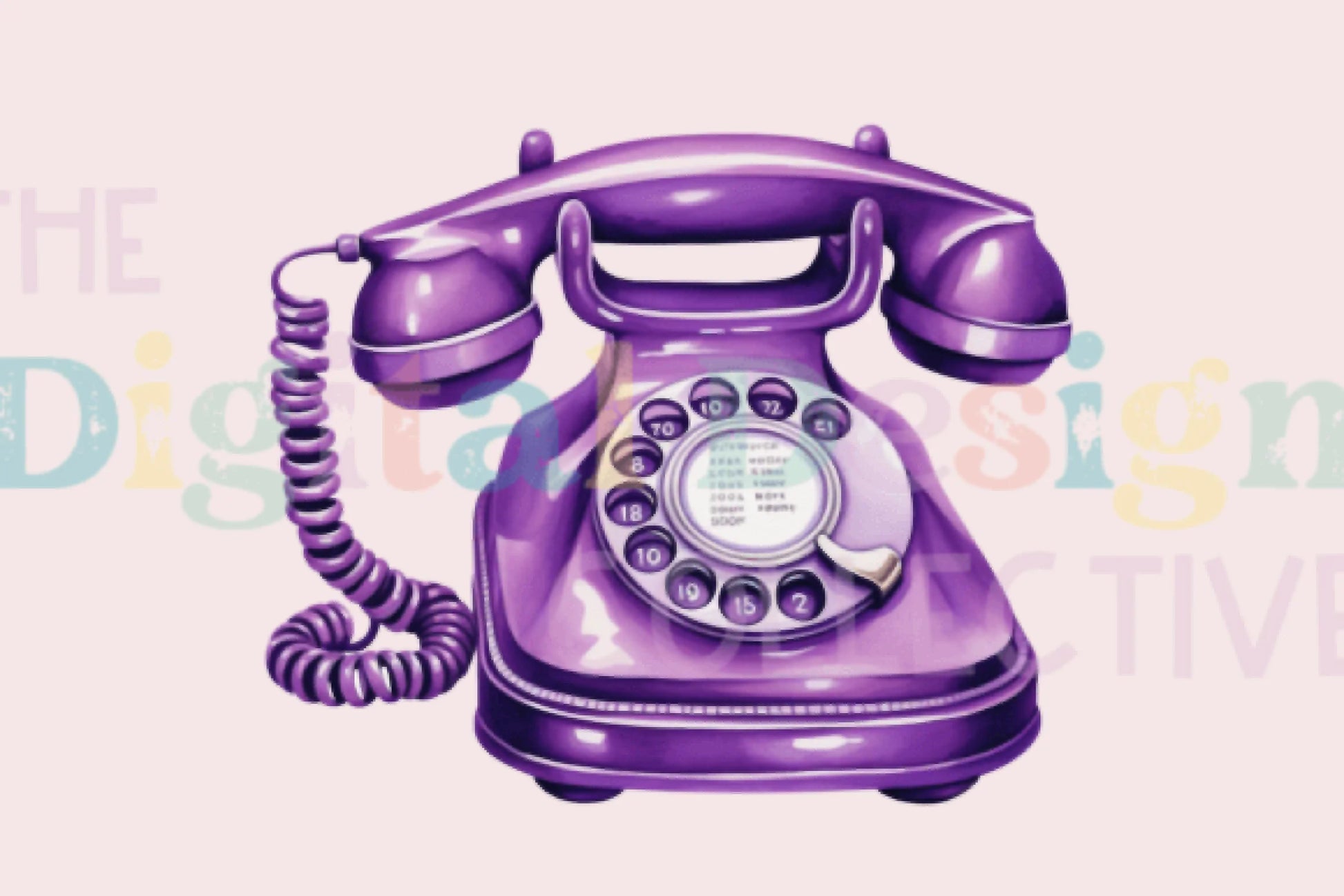 Purple Floral Vintage Phone Clipart Bundle - CraftNest - Digital Crafting and Art