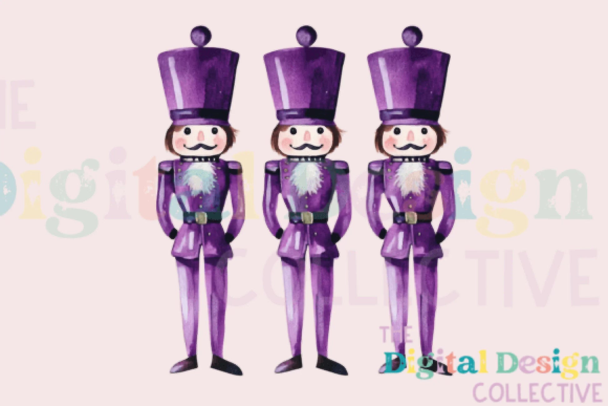 Purple Glitter Nutcracker Friends Clipart Bundle - CraftNest - Digital Crafting and Art