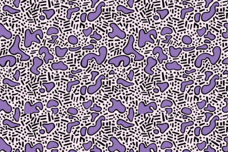 Purple Retro Seamless Digital Paper - CraftNest - Digital Crafting and Art