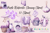 Purple Cleaning Clipart Bundle
