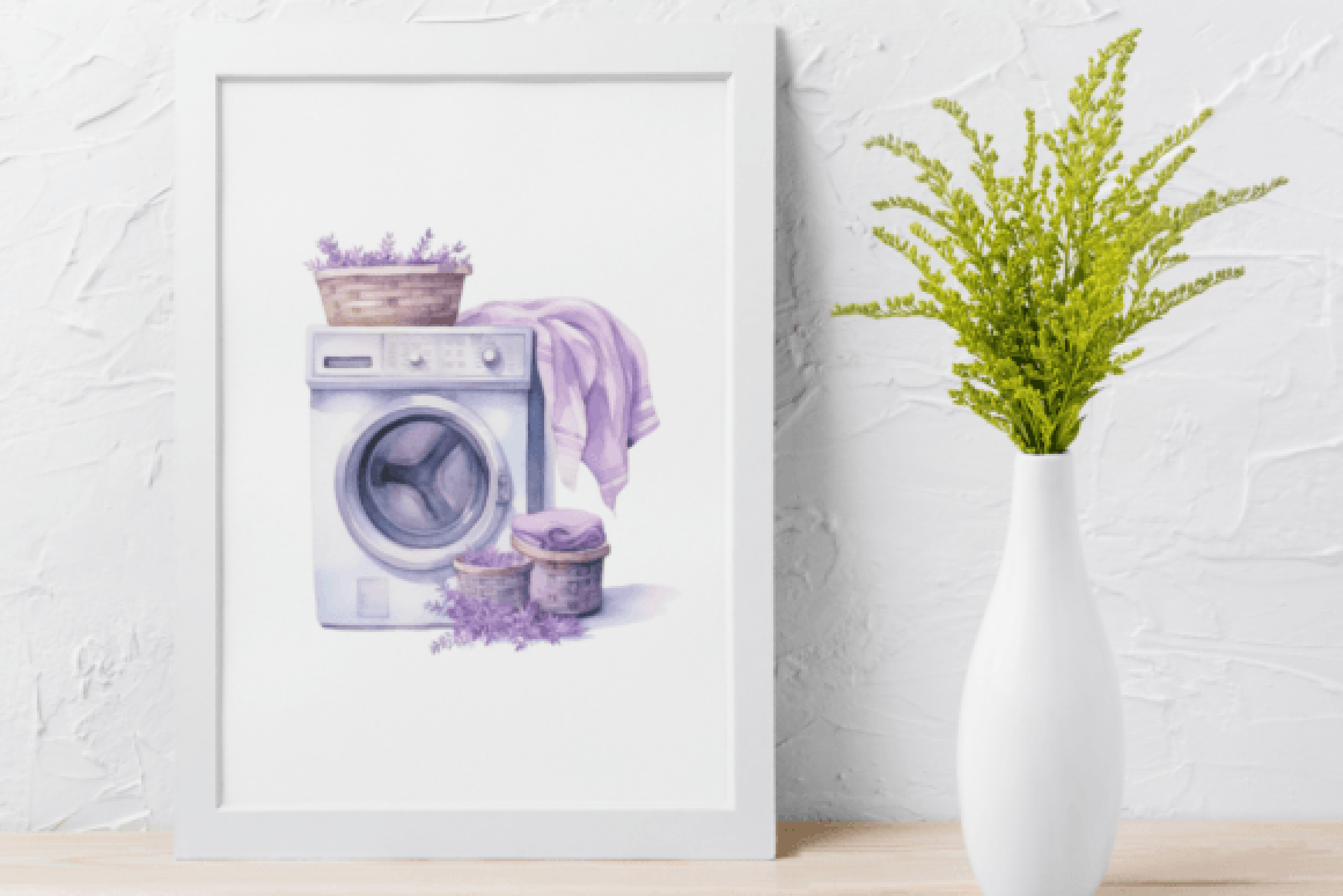 Purple Cleaning Clipart Bundle