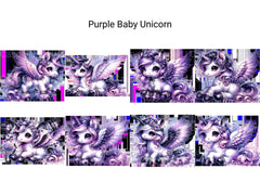 Purple Baby Unicorn - CraftNest - Digital Crafting and Art