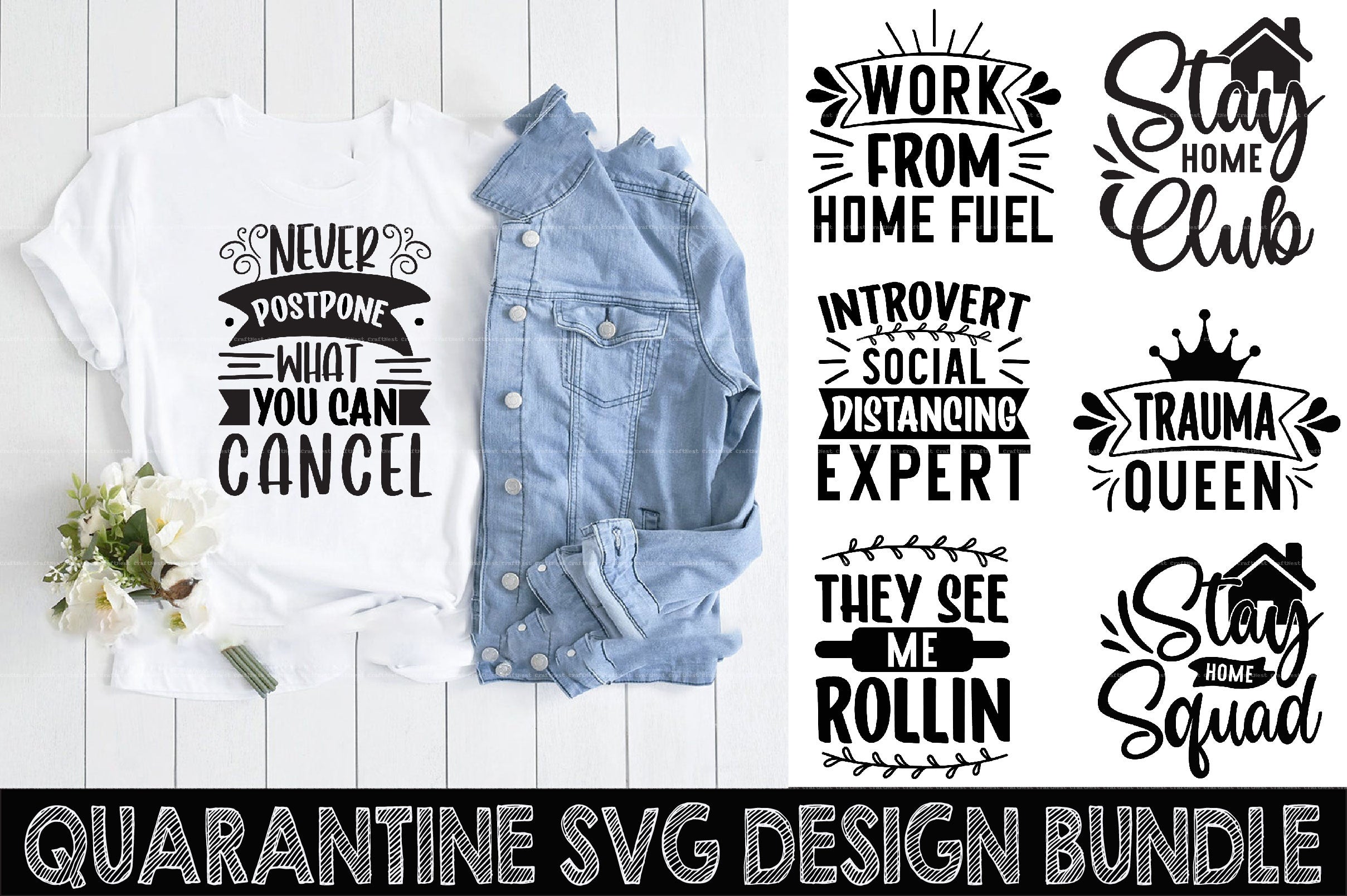 Quarantine Design SVG Bundle