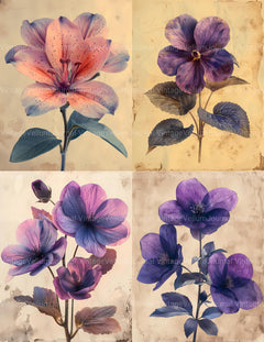 Vintage Flowers Junk Journal Pages - CraftNest