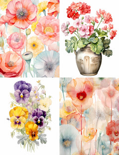 Bouquets Junk Journal Pages - CraftNest