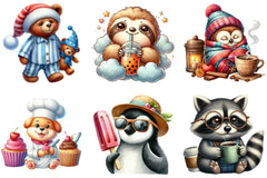 Quirky Animals Clipart Collection Bundle - CraftNest - Digital Crafting and Art