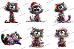 Quirky Christmas Cat Clipart Bundle - CraftNest - Digital Crafting and Art