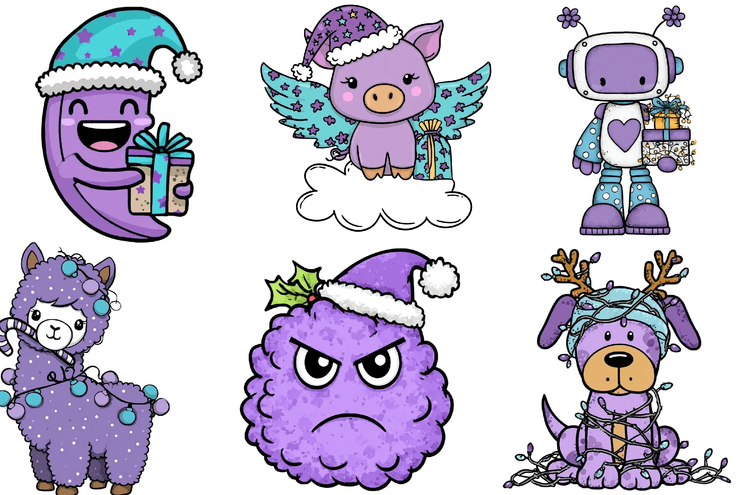 Quirky Christmas Clipart Bundle - CraftNest - Digital Crafting and Art