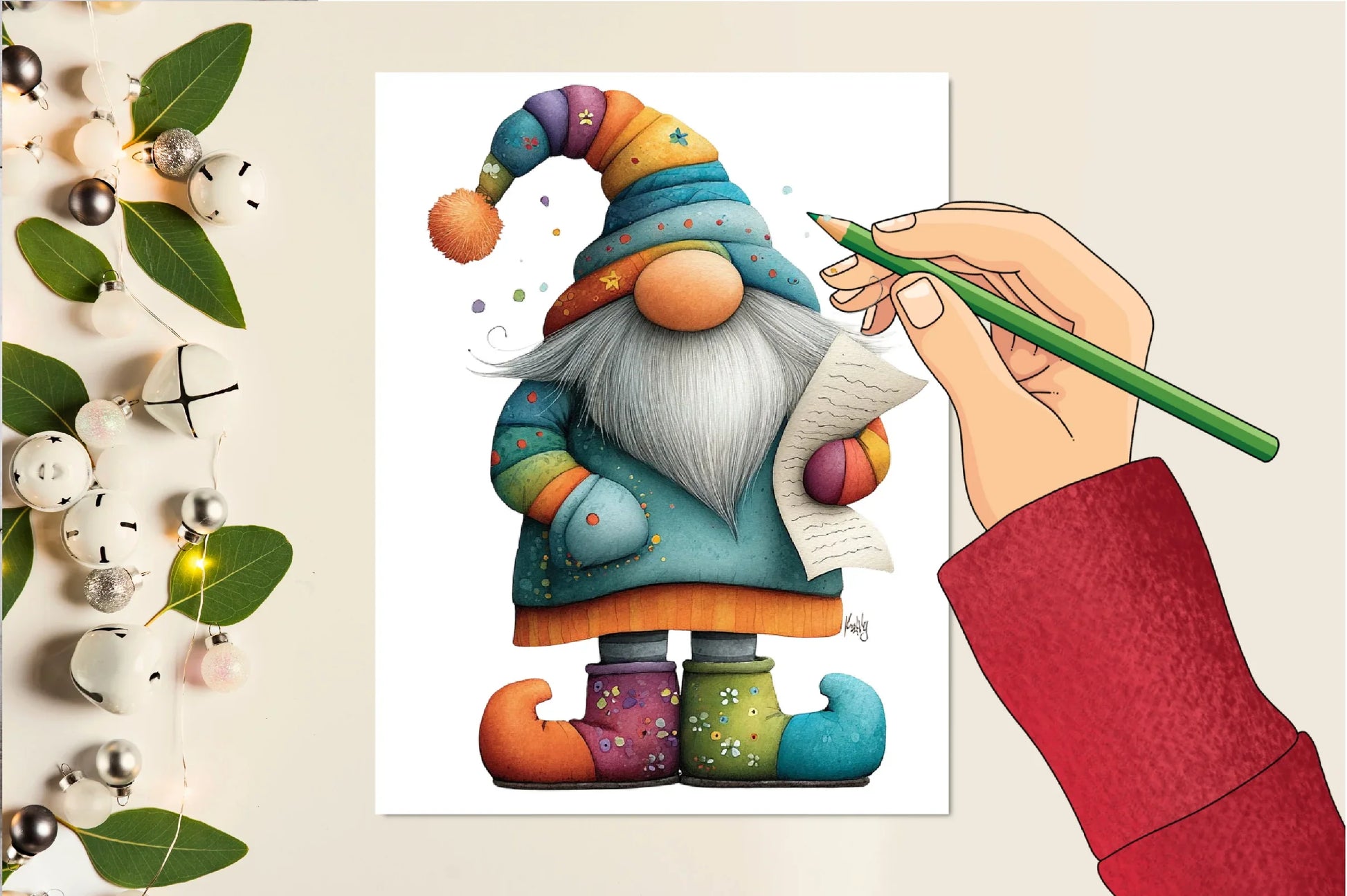 Quirky Christmas Gnome Clipart Bundle - CraftNest - Digital Crafting and Art