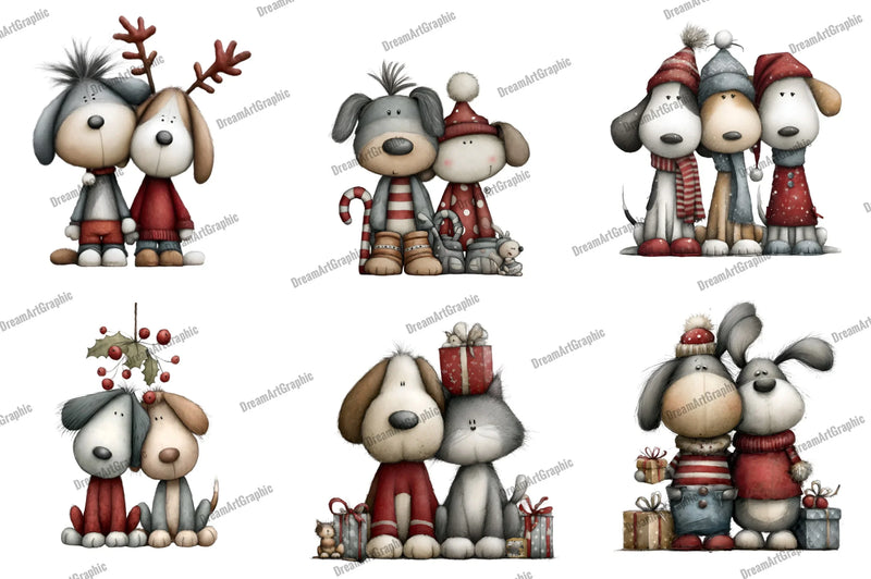 Quirky Dog and Cat Clipart Bundle - CraftNest - Digital Crafting and Art