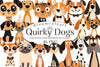 Quirky Dogs Hand Drawn Clipart Bundle