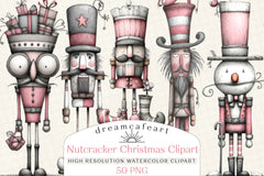 Quirky Nutcracker Christmas Clipart Bundle - CraftNest - Digital Crafting and Art