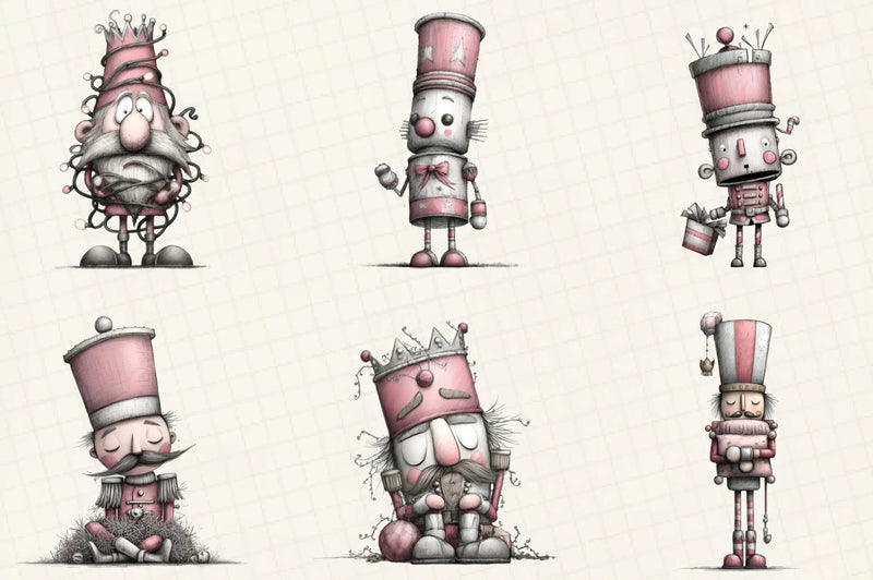 Quirky Nutcracker Christmas Clipart Bundle - CraftNest - Digital Crafting and Art
