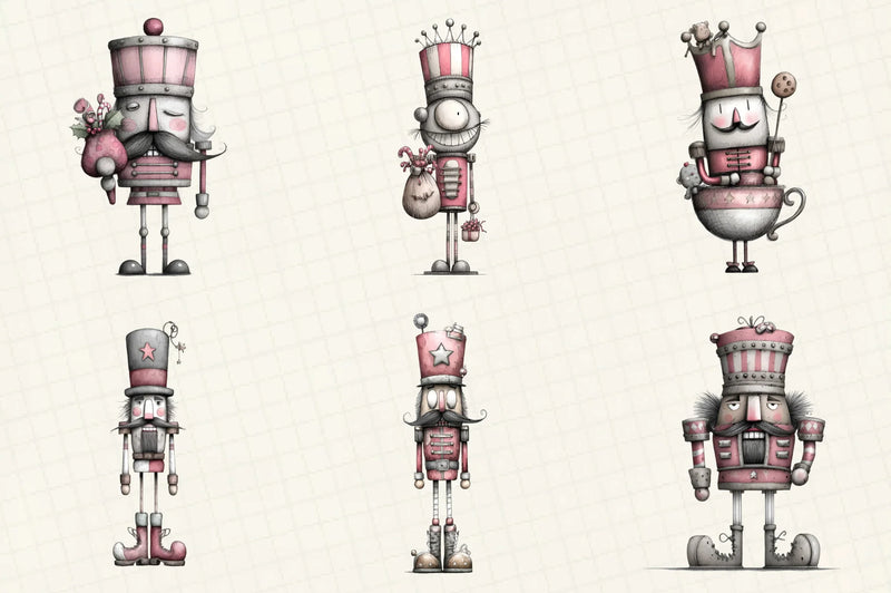 Quirky Nutcracker Christmas Clipart Bundle - CraftNest - Digital Crafting and Art