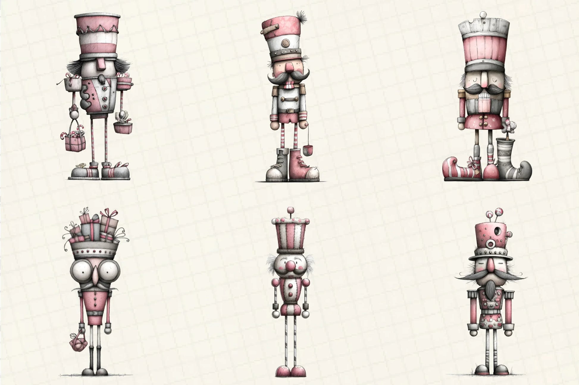 Quirky Nutcracker Christmas Clipart Bundle - CraftNest - Digital Crafting and Art