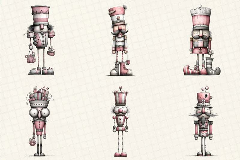 Quirky Nutcracker Christmas Clipart Bundle - CraftNest - Digital Crafting and Art