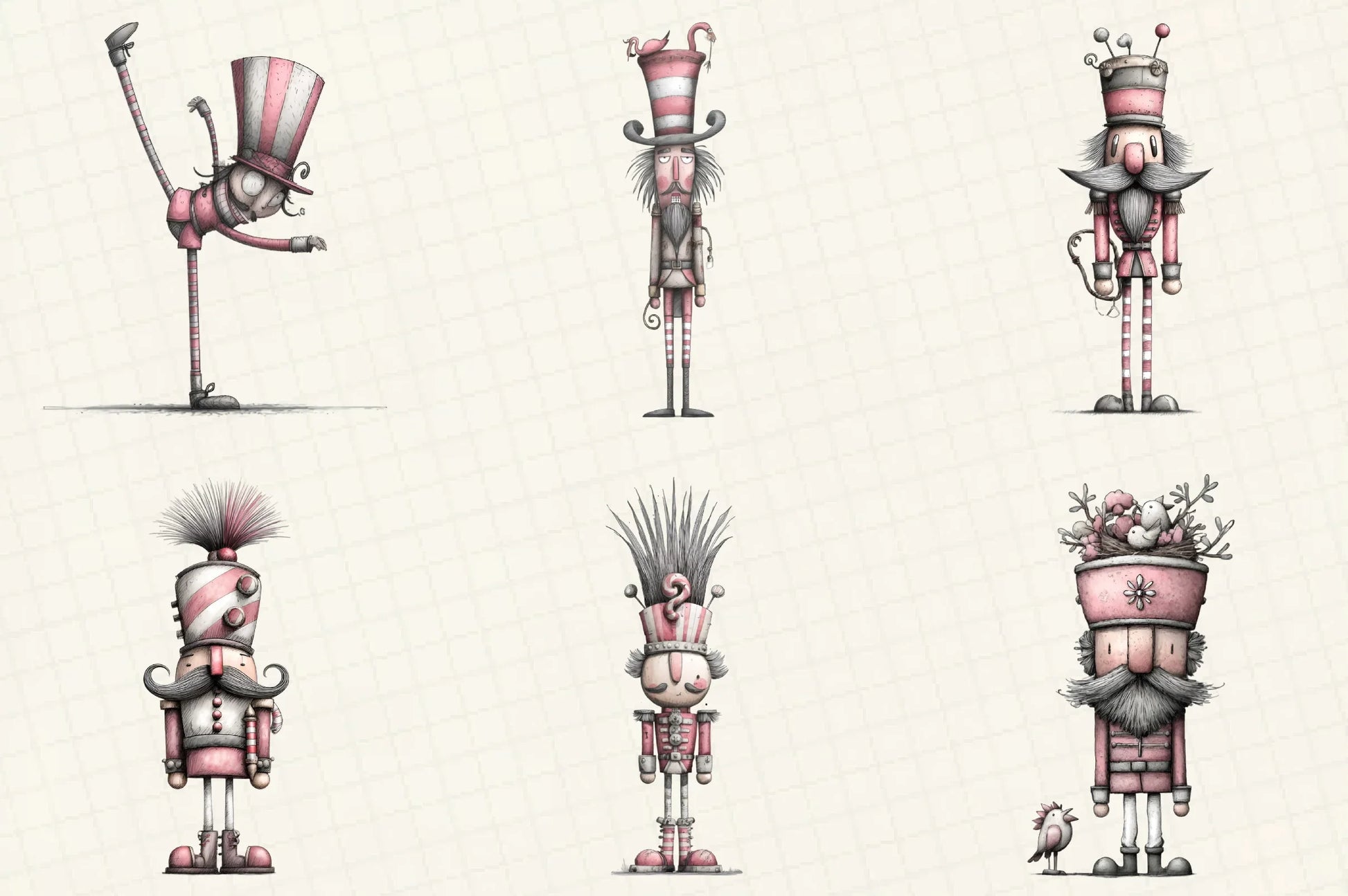 Quirky Nutcracker Christmas Clipart Bundle - CraftNest - Digital Crafting and Art