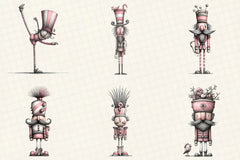 Quirky Nutcracker Christmas Clipart Bundle - CraftNest - Digital Crafting and Art