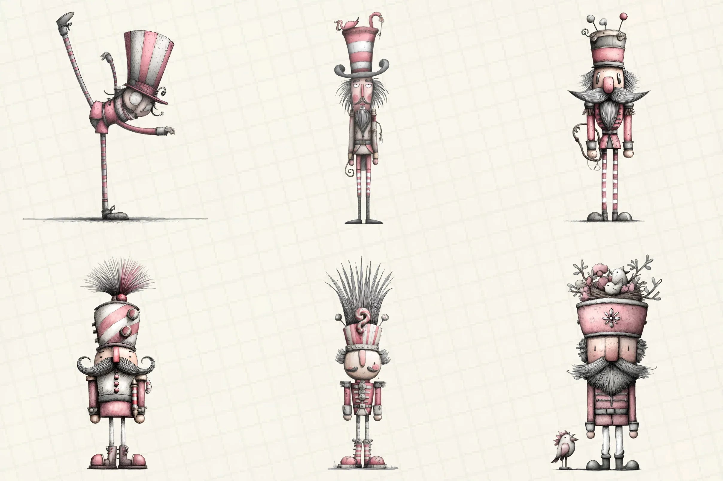 Quirky Nutcracker Christmas Clipart Bundle - CraftNest - Digital Crafting and Art