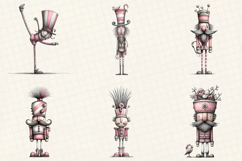 Quirky Nutcracker Christmas Clipart Bundle - CraftNest - Digital Crafting and Art