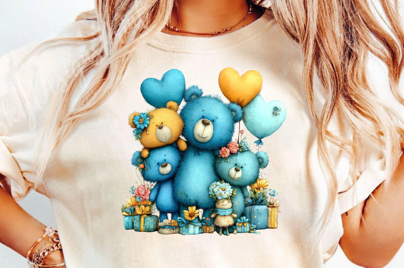 Quirky Valentine Teddy Bear Clipart Bundle - CraftNest - Digital Crafting and Art
